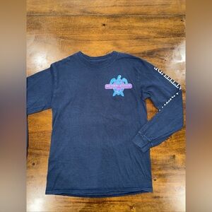Southern Attitude Little Sweet Little Snappy Sea Turtle Navy Blue T shirt - S